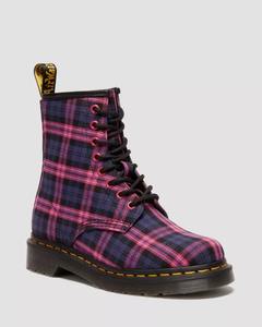 Womens Footwear: Dr. Martens 1460 8 Eye Boot - Pink Multi Tartan