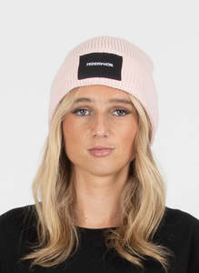 Womens Headwear: Federation Badge Beanie - Pink
