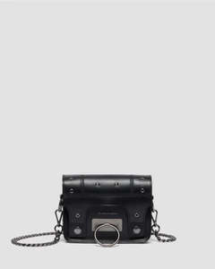Dr. Martens 7" Leather Hardware Satchel - Black Kiev