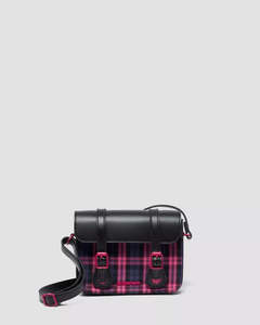 Dr Martens 7" Satchel Black/Pink Tartan