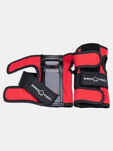Protec Street Wrist Guards - Black / Red