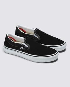 Vans Footwear: Vans Skate Slip On Black / White