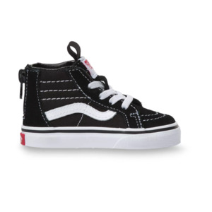 Vans Sk8 Hi Zip Toddlers - Black / White