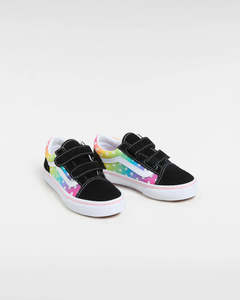 Vans Old Skool V Kids - Glow Rainbow Black/Multi