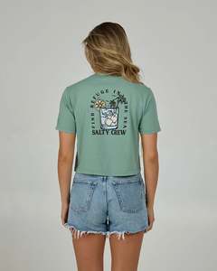 Salty Crew Ocean Spray Womens Crop Tee