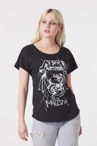 Womens T Shirts: Metal Mulisha Poison Dolman Top