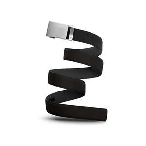 Mens Belts: Mission Belt Steel/Pitch Black