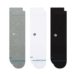 Stance Icon 3 Pack Crew Socks - Multi