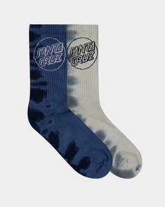 Mens Socks: Santa Cruz Opus Dot 2 Pack Crew Socks