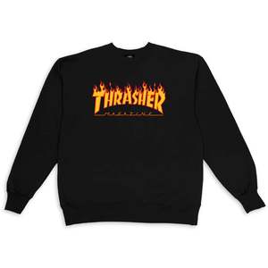 Mens Crews: Thrasher Flame Logo Crewneck