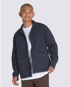 Mens Jackets: Vans Maywood Dobby Shacket - Parisian Night