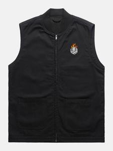 Mens Vests: Empire Flaming Dice Vest
