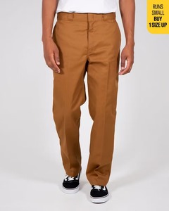 Mens Pants Chinos: Dickies Original 874 Work Pants - Brown Duck