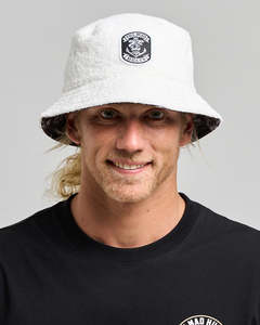 Mens Bucket Hats: The Mad Hueys THE SAILOR ANCHOR | REVERSIBLE TERRY BUCKET HAT