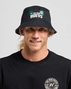 Mens Bucket Hats: The Mad Hueys SHE'LL BE RIGHT | REVERSIBLE BUCKET HAT