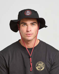 Mens Bucket Hats: The Mad Hueys Chained Anchor Wide Brim Hat