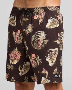 Mens Sale Bottoms: The Mad Hueys FROTHIN OUT | 19" SWIM VOLLEY SHORT
