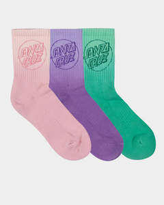 Santa Cruz Opus Dot Mid Socks 3 Pack