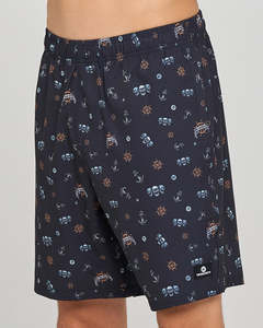The Mad Hueys TRIPLE ANCHOR | 18" SWIM VOLLEY SHORT