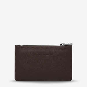Womens Accessories: Status Anxiety Avoiding Things Leather Wallet - Cocoa