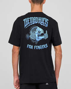 Mens Tops: The Mad Hueys FISH FINGERS | SS TEE