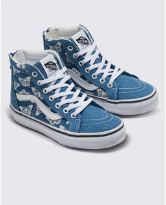 Vans Sk8-Hi Zip Kids Denim - Navy / True White