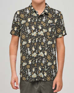 The Mad Hueys CROC CAPTAIN | YOUTH SS WOVEN SHIRT