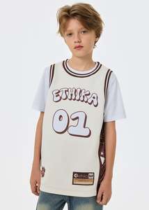 Youth 5 15 Years: Ethika Boys Island League Basketball Jersey