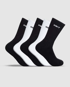 UNIT VAST YOUTH SOCKS - 5 PACK HI LUX