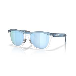 Mens Sunglasses: Oakley Frogskins XL - Transparent Stonewash/Clear Polarised