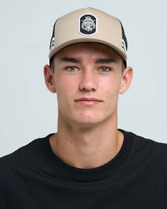 Mens Trucker Hats: The Mad Hueys TRIPLE ANCHOR | TWILL TRUCKER