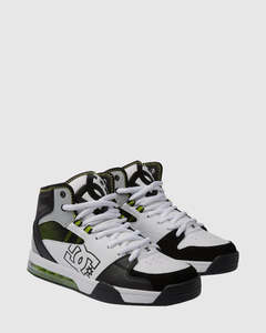 Mens Sale Footwear: DC Versatile HI - White/Black/Green
