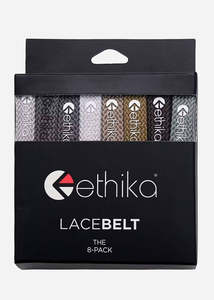 Ethika Shoelace Belt 8 Pack - Overcast Set