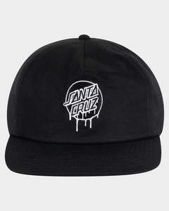 All Headwear: Santa Cruz Drip Dot 5 Panel Snapback