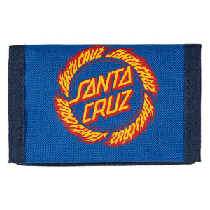 In Stock: Santa Cruz Flame Ringed Dot Velcro Wallet