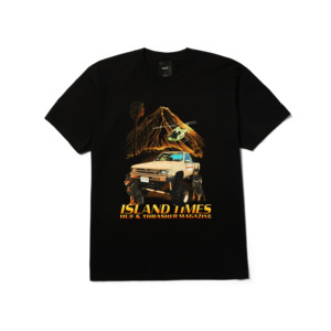 All Tops: Huf X Thrasher Island Times Tee - Black