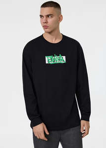 All Tops: Ethika Mens Blastover Longsleeve Tee - Black