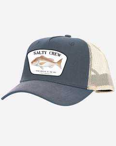 Mens Headwear: Salty Crew Snapper 5 Panel Retro Trucker