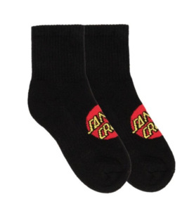 Youth 5 15 Years: Santa Cruz Classic Dot Mid Boys Sock 2 Pack