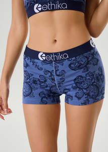 Womens Bottoms: Ethika Womens Familie Crest Staple
