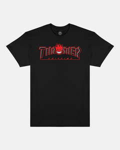 Thrasher X Spitfire Big Head Tee - Black