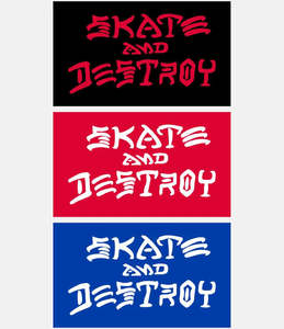 All Mens: Thrasher Skate & Destroy Large Sticker - Assorted