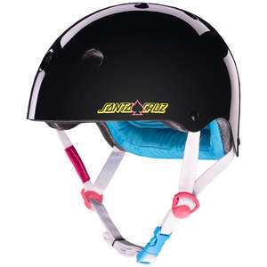 Safety Gear: Protec Low Pro Cert Skate Helmet - Santa Cruz Gloss Black