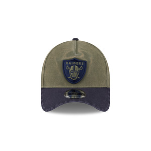 New Era Las Vegas Raiders New Olive Navy Washed 9FORTY A-Frame Snapback
