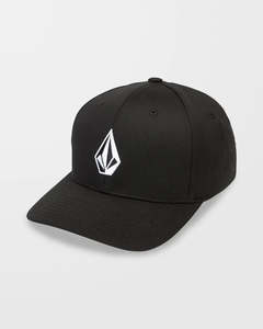 All Headwear: Volcom Full Stone FlexFit Hat - Black