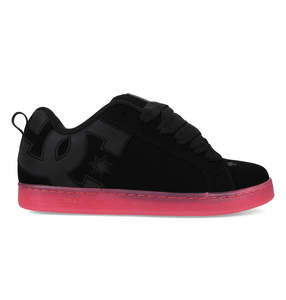 All Footwear: DC Womens Court Graffik - Black/Black/Pink