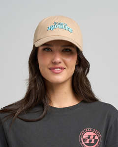 Womens Headwear: THE MAD HUEYS MERMAIDS DRINK FREE | WOMENS UNSTRUCTURED CAP