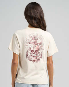 THE MAD HUEYS ROPE SKULL ANCHOR | WOMENS SS TEE