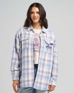 Womens Tops: THE MAD HUEYS MERMAIDS DRINK FREE | WOMENS SHACKET