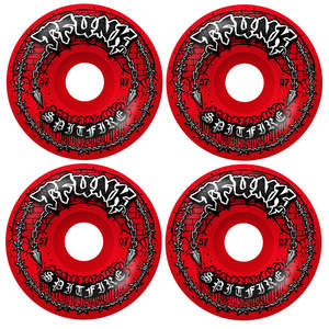 Spitfire F497 T-Funk Raw Radial Full 57mm Wheels